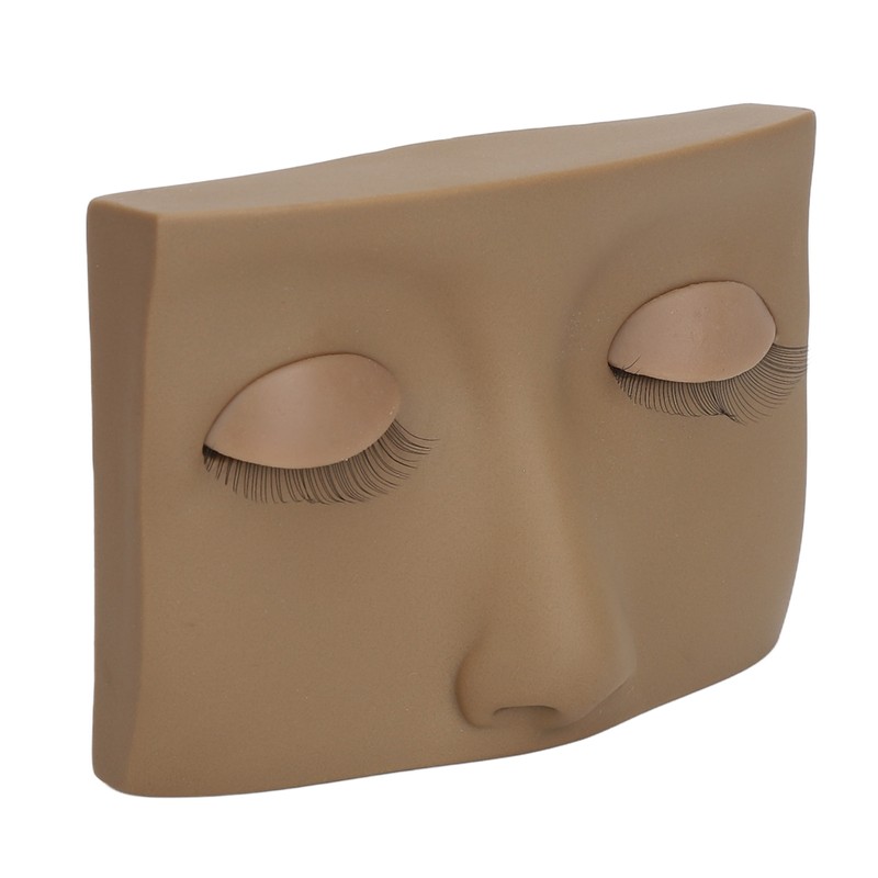 Eyelash Mannequin Practice Lash Makeup Head Practice 3 Pairs Dual