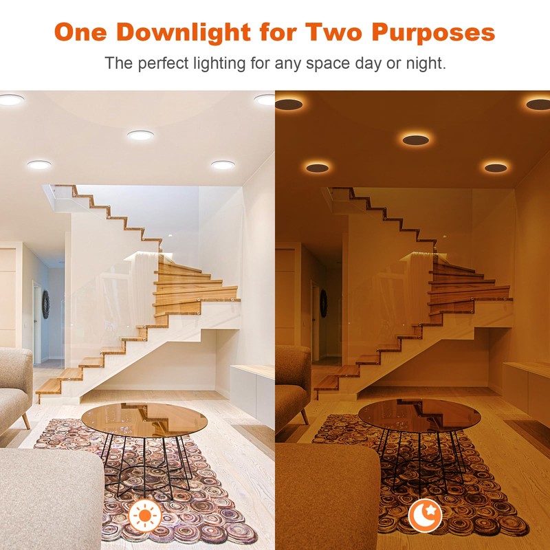 ZYC Recessed Lighting 6 Inch - 12W 1100LM LED Recessed