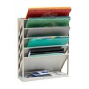 Mind Reader 5-Tier Vertical File Storage, Desktop Organizer, Wall Mount,