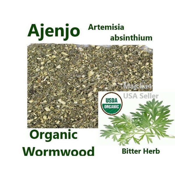 Ajenjo ORGANIC Artemisia absinthium 4 oz Hierba Amarga Wormwood Bitter herb