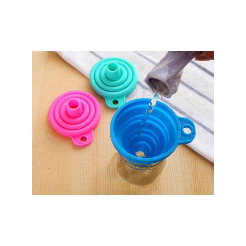 Funnels for Kitchen Use, Food Grade Silicone Collapsible Kitchen Funnel