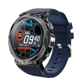 Compatible for EIGIIS KE3 Smartwatch Bands, Sports Silicone Band Strap Replacement Wristband Compatible with KE2, KE3, KE5, KE6, K22, K27, K55, K56, K57, DM50, HM09, I32, S35 Military Watch (Blue)