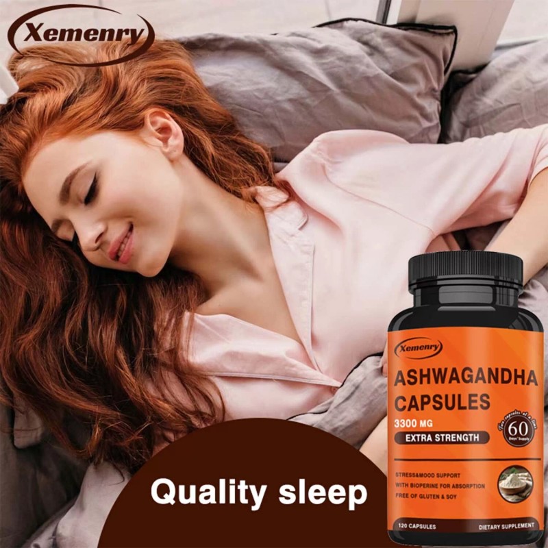 xemenry Ashwagandha 3300mg - High Absorption, Stress Anxiety, Immune Support,
