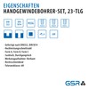 GSR Tap 23 Piece Metric M3-M12 Tap + Reamer +