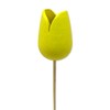 Wooden Tulip Decorative Stake 4 x 36 cm Yellow Pack