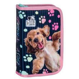 Derform Cute Dog Pencil Case Filled Pencil Case
