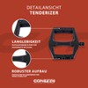 CONTEC Bicycle Pedal Tenderizer, Nylon Body, MTB Pedal, Platform Pedals,