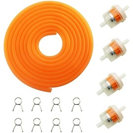 PRO BAT 5 mm/0.2'' Gas Fuel Line Tube for ATV Dirt Bike Go Kart Moped Pocket Bike (10 ft / 118'', Orange)