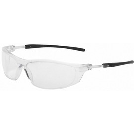 Galeton 11036 Rail Safety Glasses, Anti-Fog, Wrap-around, flexible temple, lightweight, Clear