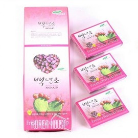 1 pack of Baeknyeoncho Beauty Soap for Pension Home Use 4ea