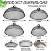 8 Pcs Metal Mesh Food Cover 14" 12" 11" 10"