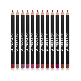 Matte Lip Liner Set, 12pcs/set Long Lasting Lip Liner Pencil, Easy Coloring Lipstick Pen, Suitable for All Occasions Lip Makeup