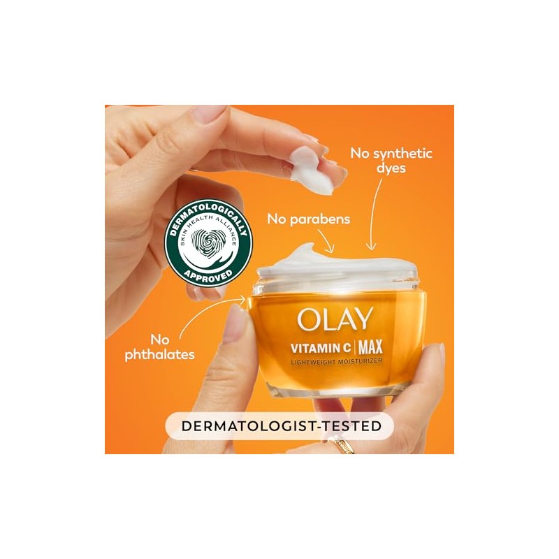 Olay Crema Hidratante Facial Vitamina Max Iluminadora Mujeres Equilibra Tono