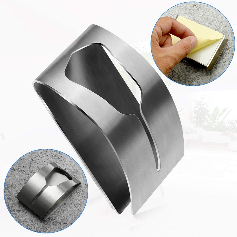 Boao 4 Pieces Self Adhesive Hand Towel Hook Holder Grabber