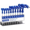 DAKCOS 10 Pcs T-Handle Torx Wrench Set, T9-T50 Star Key