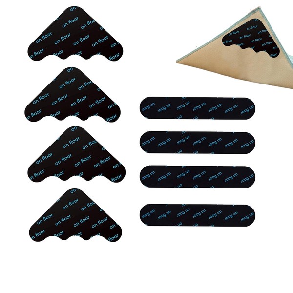 Wenrescry Pack of 8 Non-Slip Mat for Carpet Tape -