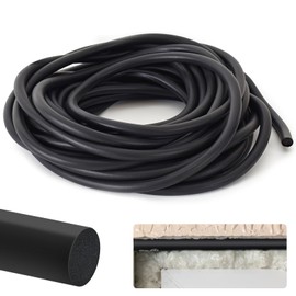 5 Metre Joint Sealing Cord, Diameter 13 mm Seal Foam Round Cord, EPDM Round Sealing Cord for Joints, Black Joint Sealing Cord, Joint Filling Profile for Seam Sealing Doors and Windows, Walls and