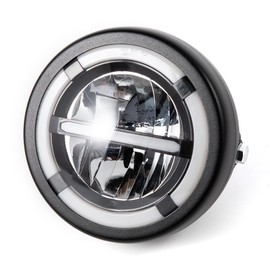 APEBAZY Vintage Motorcycle Tuning Parts LED Headlight Headlight