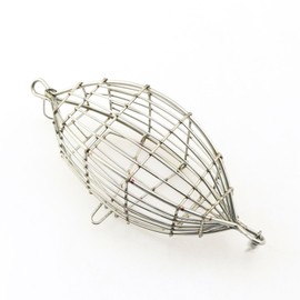 JCBIZ Stainless Steel Fishing Feeder Holder Fishing Bait Cage for Shrimp Crab Fish Baits