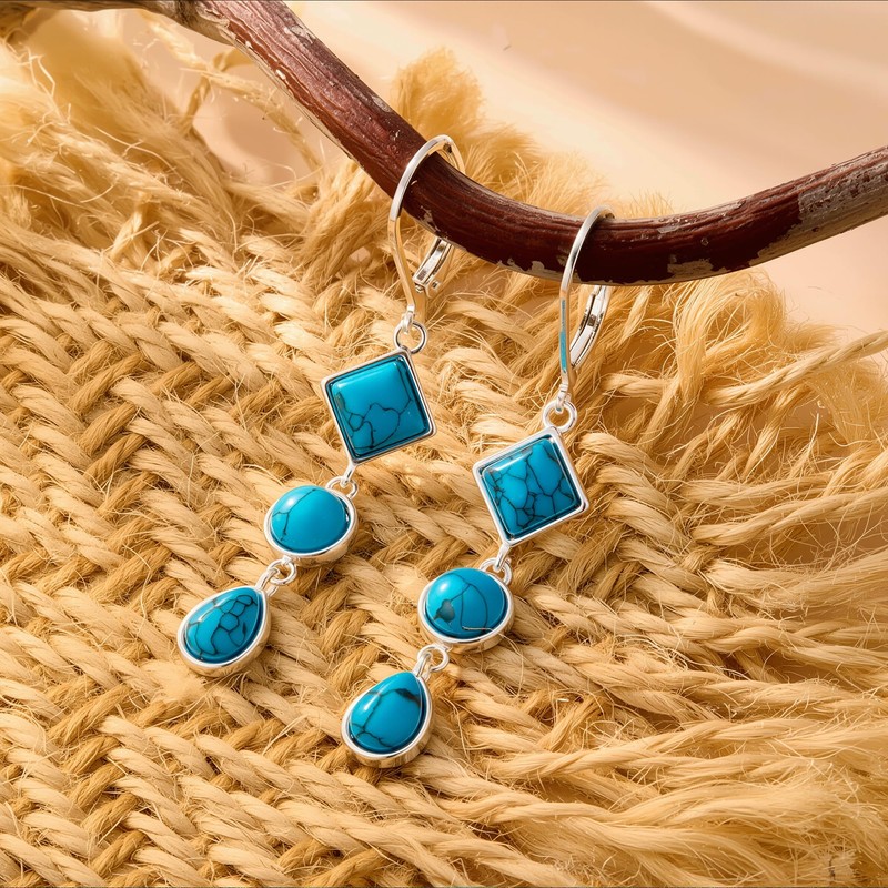 ALEXCRAFT 925 Sterling Silver Dangle Earrings for Women Trendy Hypoallergenic