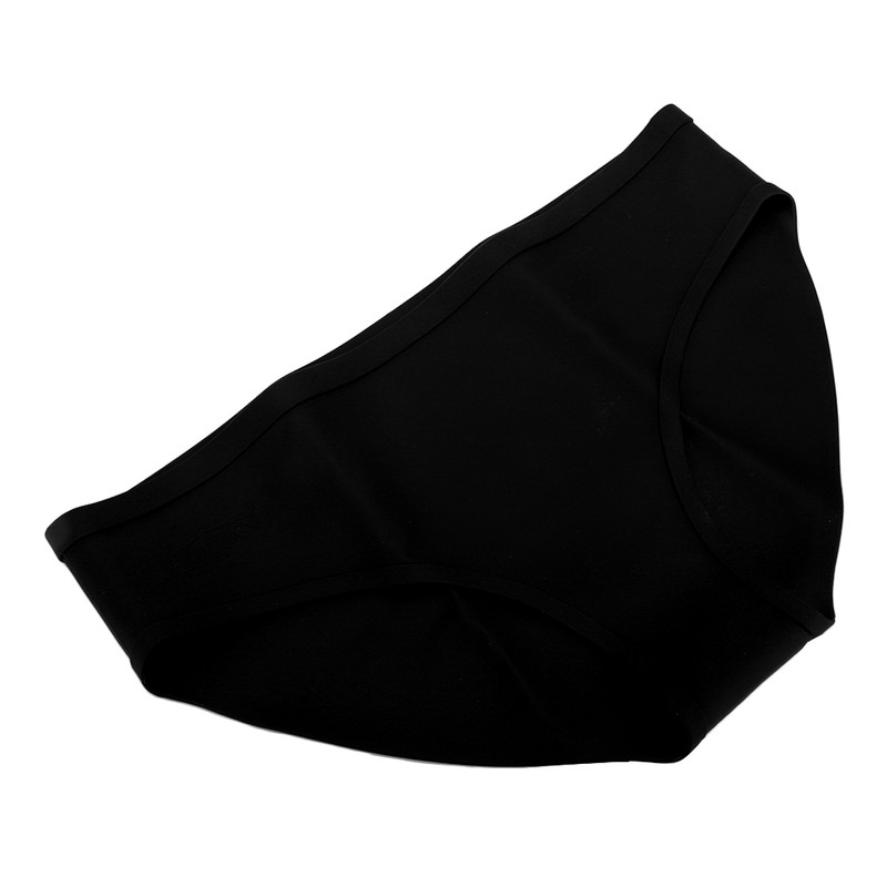 Silicone Elastic Female Swimming Trunks Waterproof Antibacterial Swimming TrunksBlack