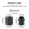 RADHLBNIU Trailer Door Holder Kit Low Profile Rubber Door Holder
