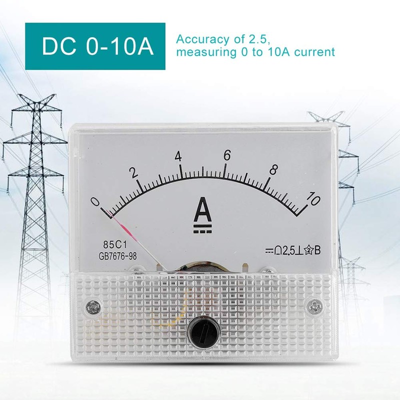 VBESTLIFE Mini Current Analogue Ammeter Voltmeter,Professional Durable 2.5 Accuracy Voltage