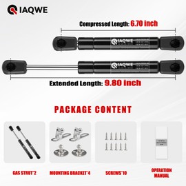 C16-09322 10Inch 40Lb/178N Gas Spring Struts Shock C16-18233 Lift Support for Toolbox RV Bed Cabinet Storage Lid Door Camper are ATC Leer Truck Topper Rear Window Truck Cap Door 10" 2pcs by IAQWE