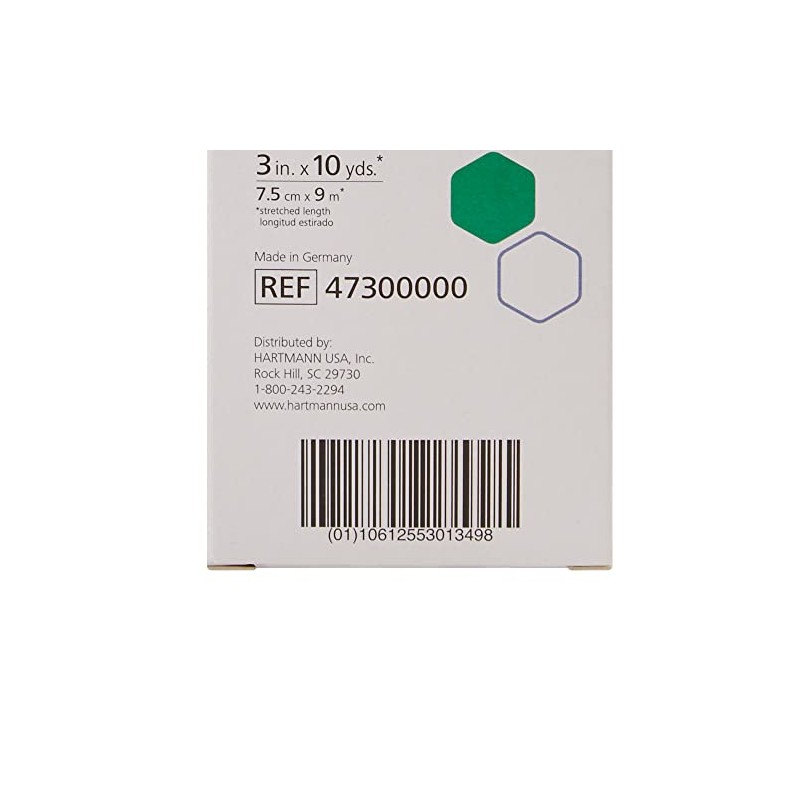 Hartmann 47300000 Econo-Paste Latex-Free Conforming Zinc-Oxide Paste Bandage, 3" Width,