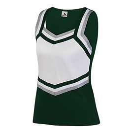 Augusta Sportswear Girls' Large 9141, Dark Green | White | Metallic Silver