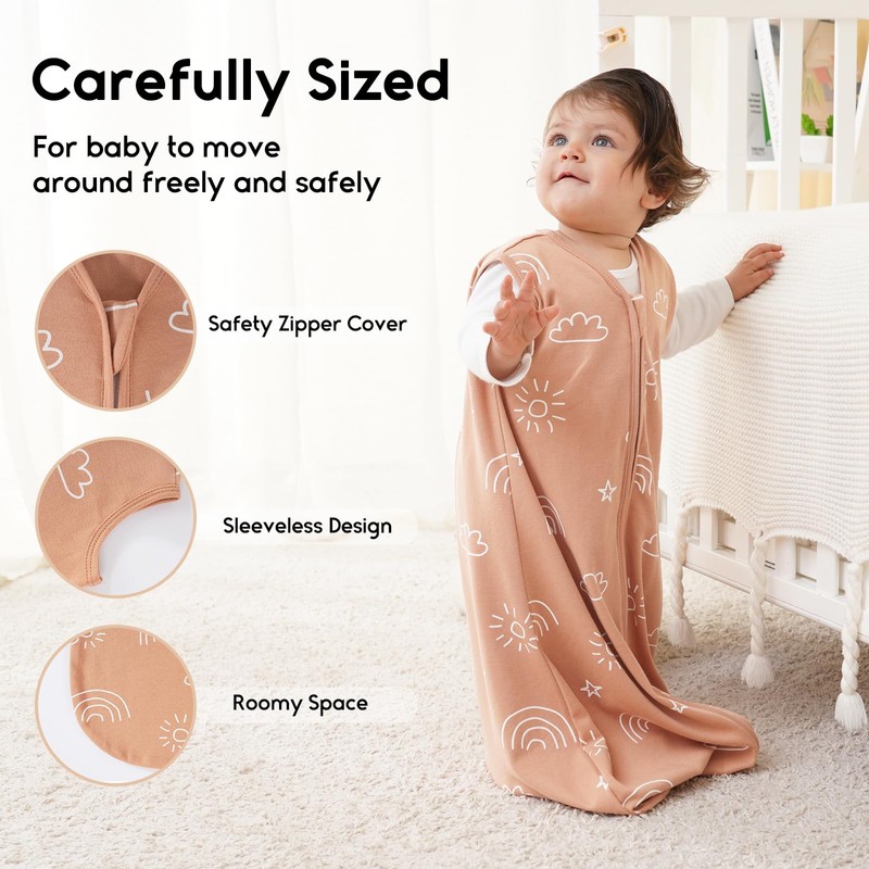 Yoofoss Baby Sleeping Bag 3 Pack 6-12 Months Baby Sleep
