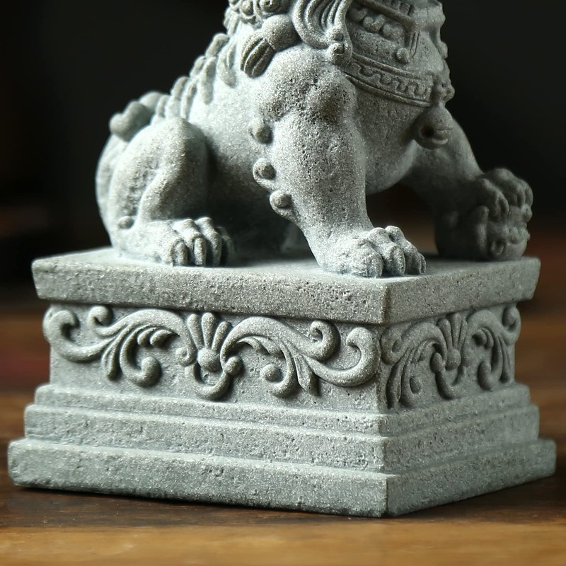 Foo Dogs Statues Pair Guardian Lion Statues Fu Foo Dogs