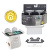 Bath Bliss Suction Cup Toilet Paper Dispenser | Power Lock