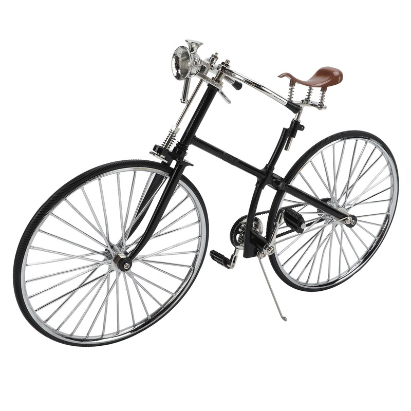 Retro Bicycle Model Retro Style 1:10 Scale Detachable Durable Metal