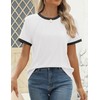 ZESICA Women's Casual Short Sleeve Trendy Shirts 2025 Summer Dressy