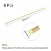sourcing map Brass Rod, Solid Brass Round Bar 5 mm
