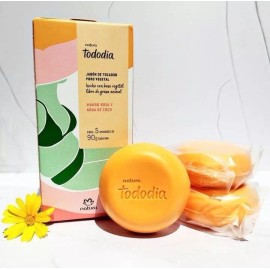 Natura Jabones En Barra Mango Rosa Y Agua De Coco Natura 90g X5