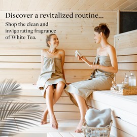 Westin White Tea Leaf Soap - Nourishing Bars of Soap with Signature White Tea Aloe Scent - Individually Wrapped Bars (Leaf - 5 Pack)