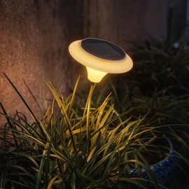 Nora Gift Solar Garden Light, Large Solar Lights Outdoor Waterproof, Swaying Solar Lights for Outside, Solar Powered Outdoor Lights for Yard Patio Pathway Decorative, Warm White LED Lights, 1 Pack