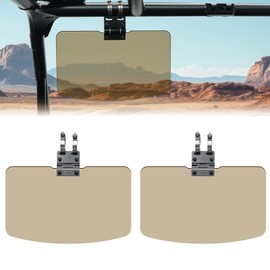 StarknightMT 2 Packs UTV Sun Visors, Sun Shade Fit 1.5”-2” Roll Bars Compatible with Polaris RZR, Can am Maverick X3 Commander, Kawasaki Mule, Pioneer 1000, etc.