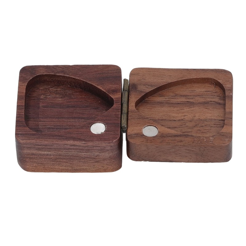 Guitar Picks Box Portable Multifunctional Wooden Guitar Picks Case Storage