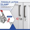PATIKIL Toggle Latch Clamp 4001 Style, 2 Pcs Stainless Steel