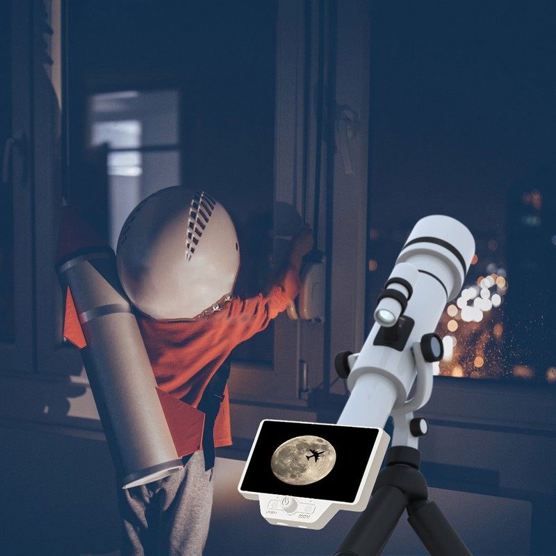 Telescope Electronic Eyepiece 5in IPS Screen 2K HD WiFi Digital
