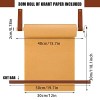 Lincia Kraft Paper Roll Wall Art Dispenser With Leather Straps