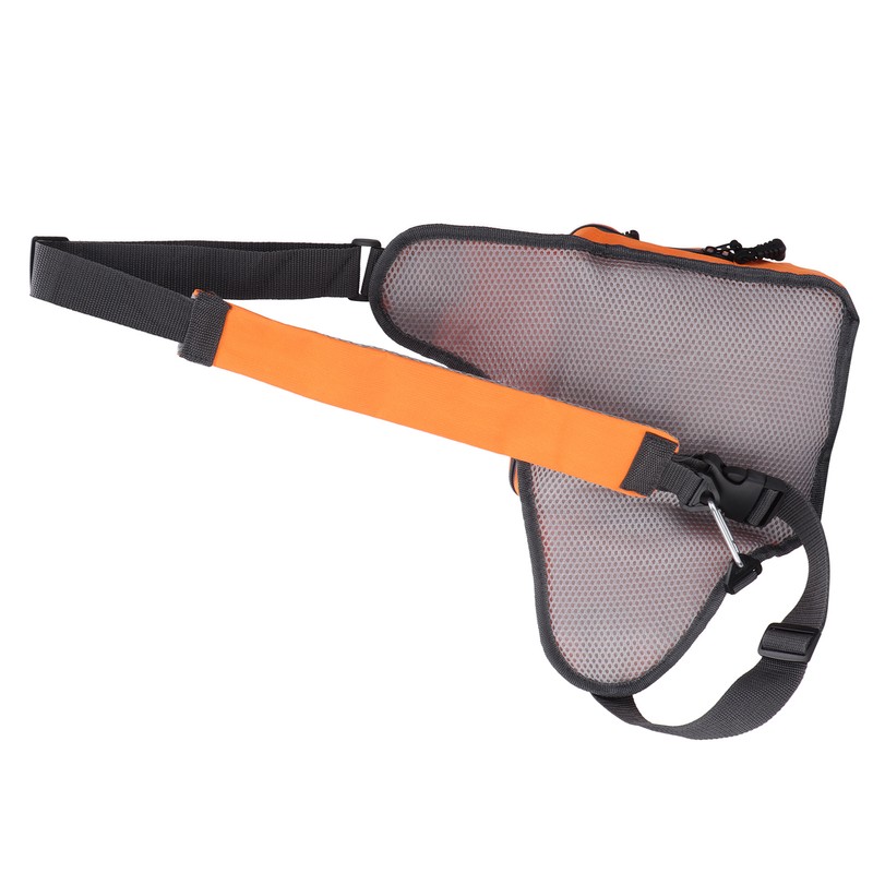Polyester Multifunctional Fishing Tackle Crossbody Bag with Adjustable Shoulder Straps(Orange