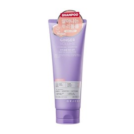 ORJENA Ginger Volume Firming Shampoo 200ml – Champú Voluminizador y Fortalecedor con Extracto de Jengibre, Keratina Hidrolizada y Cafeína