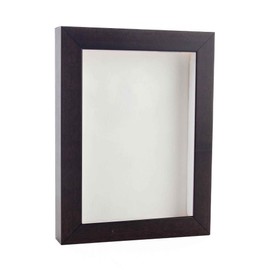 3x4 Shadow Box Frame Mahogany Brown | 1" Depth of Usable Space| Vertical or Horizontal Display | Interior Size 3x4 or 4x3 in| UV Resistant Acrylic, Acid-Free Backing, Wall Hangers | Made in USA