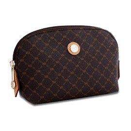 Signature Small Brown Cosmetic Bag by Rioni Designer Handbags and Luggage