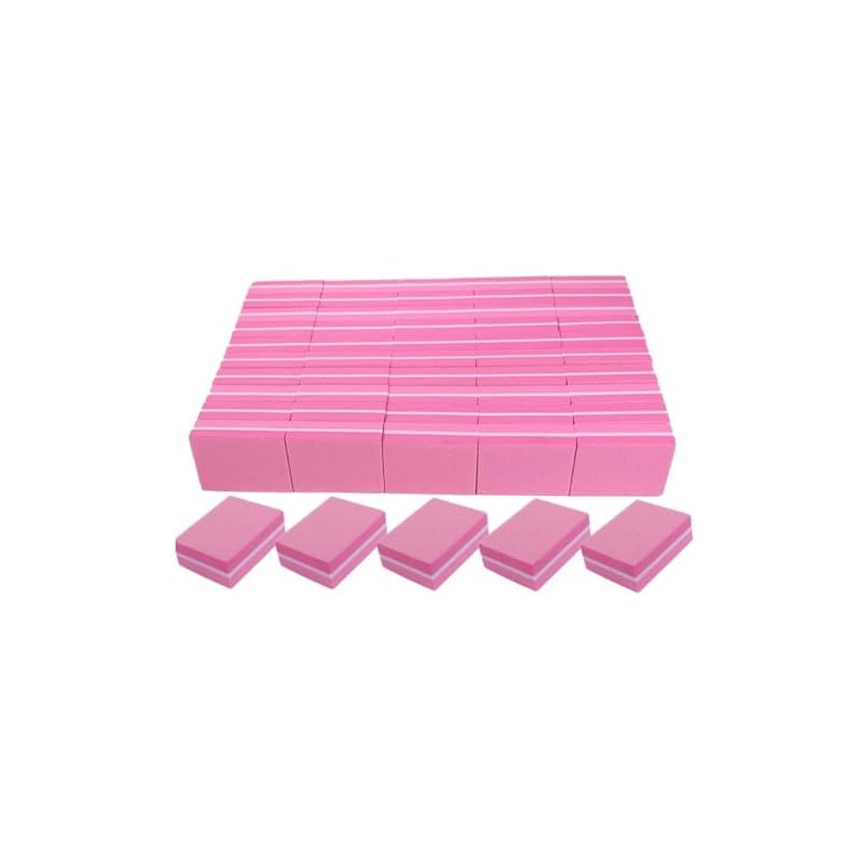 Bloque pulidor de uñas de doble cara, 50 limas uñas