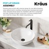 Kraus PU-L10ORB Bathroom Pop-Up Drain Assembly for Vessel Sinks Without